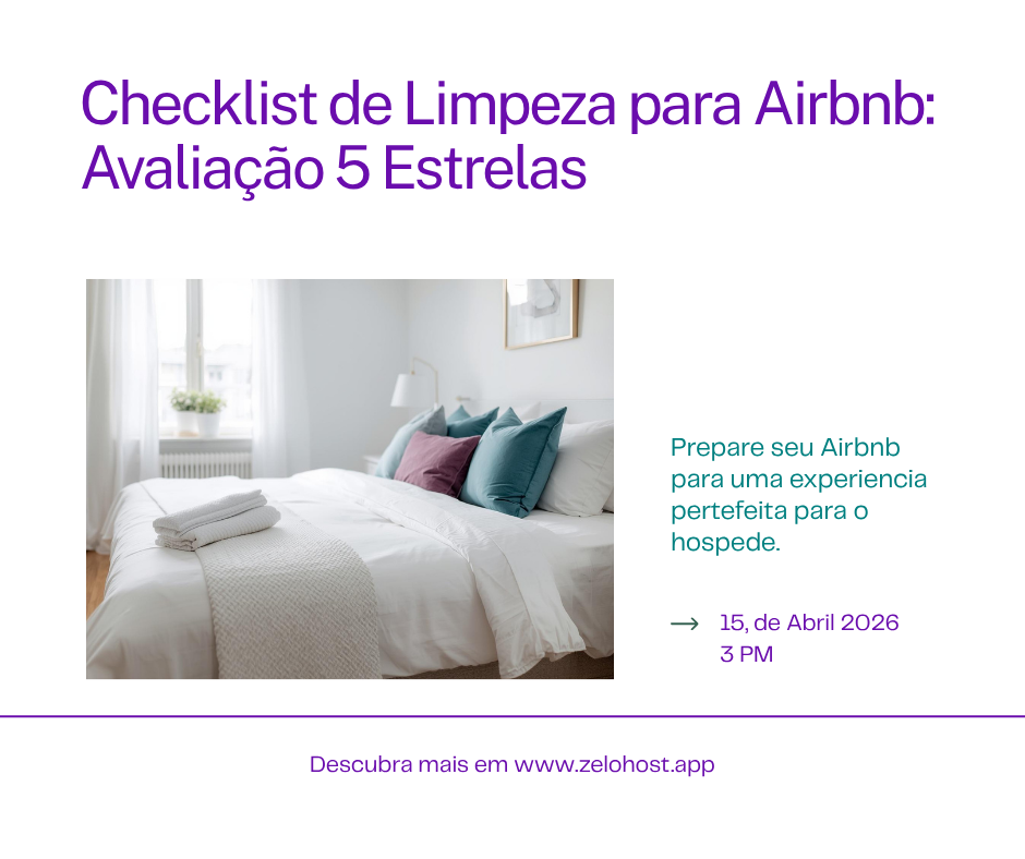 Checklist de Limpeza para Airbnb e Booking: Guia para Avaliação 5 Estrelas